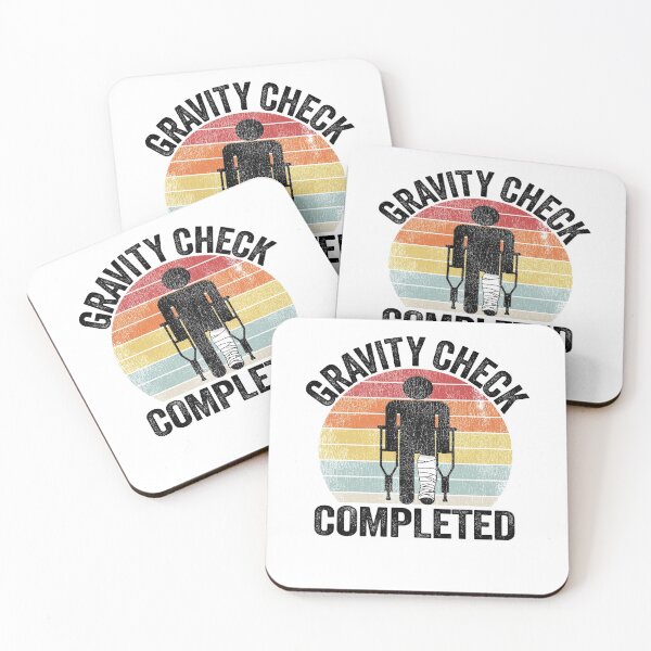 Item preview, Broken Leg Gravity Check Completed Get Well Soon designed and sold by Stronzi.