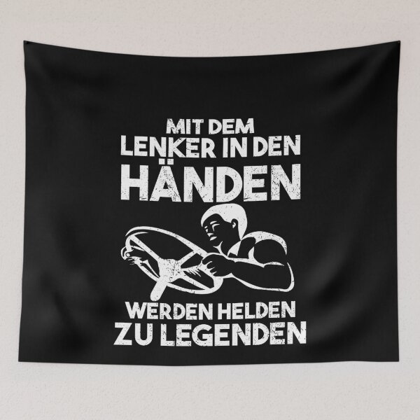 Item preview, MIT DEM LENKER IN DEN HAeNDEN WERDEN HELDEN ZU LEG designed and sold by Spirit-Designs.