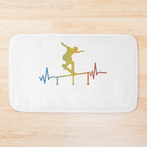 Item preview, Heartbeat Skater with rail Skateboarding Gift designed and sold by Mesyo.