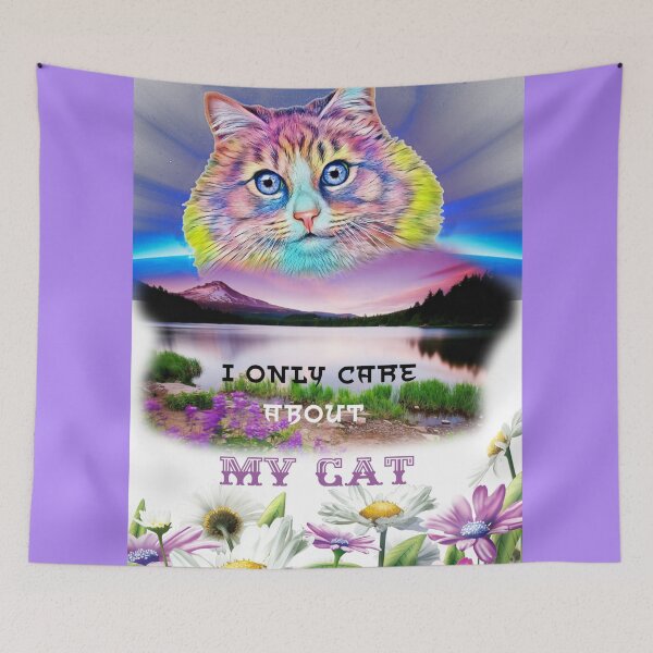 Item preview,  I Only care about my Cat designed and sold by BLISS-SV.