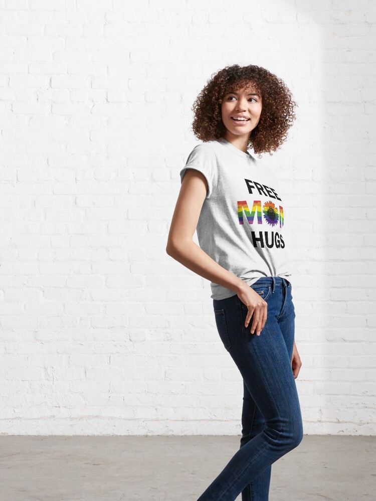 Disover Gay Pride Free Mom Hugs Sunflower LGBT T-Shirt