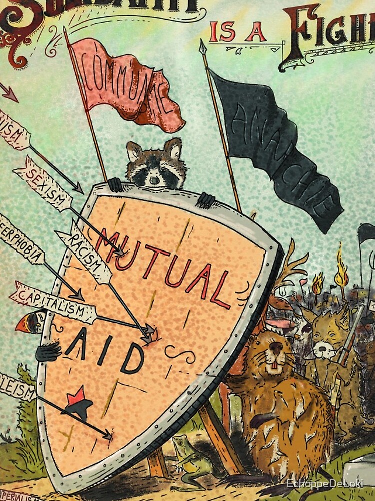 Thumbnail 4 von 4, iPhone-Hülle, Solidarität ist ein Kampf – Gegenseitige Hilfe und Anarchie designt und verkauft von EchoppeDeLoki.