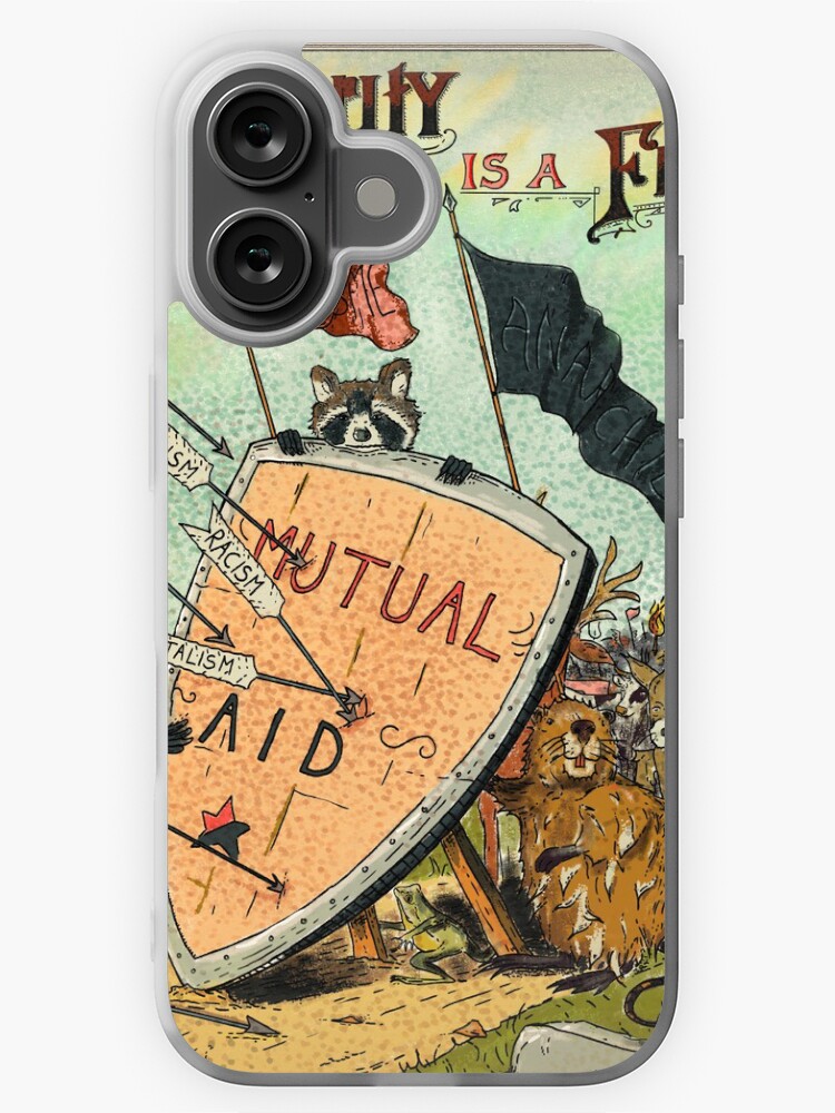 Thumbnail 1 von 5, iPhone-Hülle, Solidarität ist ein Kampf – Gegenseitige Hilfe und Anarchie designt und verkauft von EchoppeDeLoki.