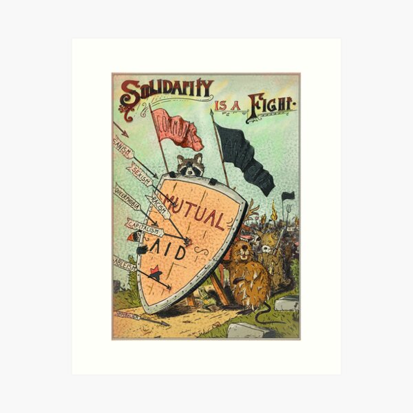 Item preview, Solidarity is a Fight – Mutual Aid & Anarchy designed and sold by Loki Propagandart.