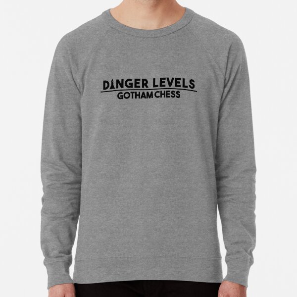 Danger Levels Gotham Chess - Chess Design Lightweight Sweatshirt