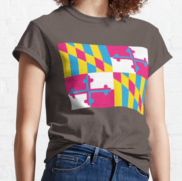 Maryland Heart T-Shirt Tee Shirt MD love hearts pride native