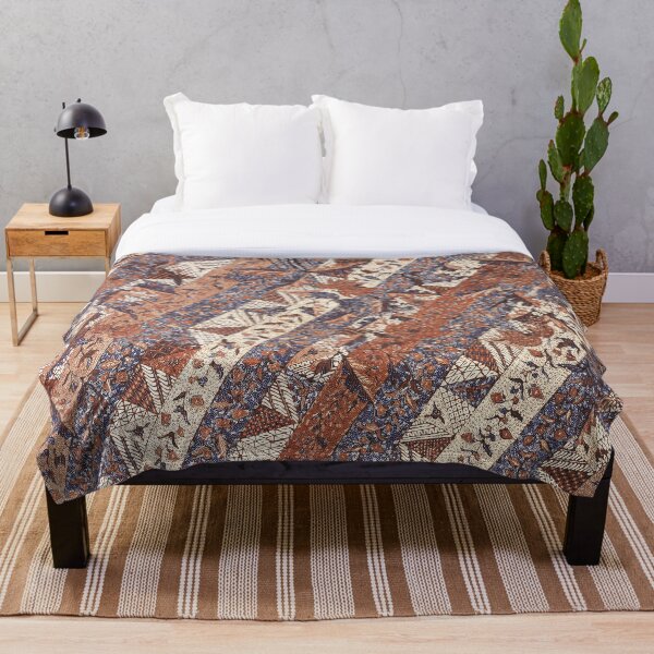 Item preview, Brown Chrysanthemum Traditional Indonesian Batik Pattern designed and sold by nomnomi.