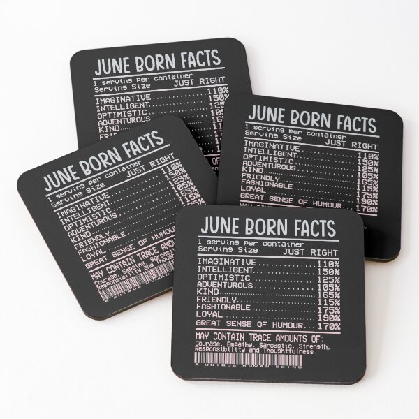 Item preview, June Born Facts Quote designed and sold by crizzysketch.