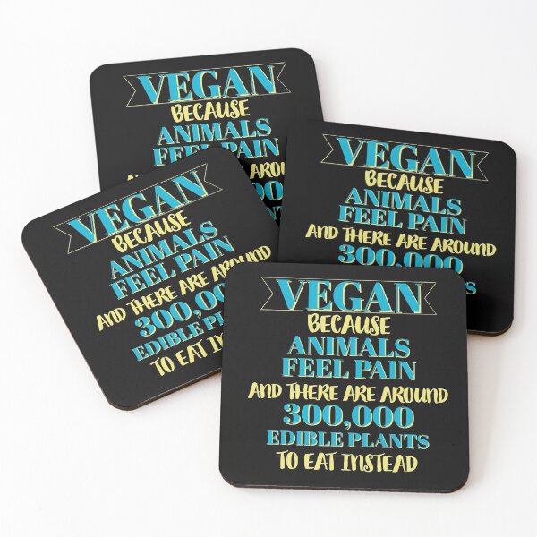 Item preview, Vegan because animals feel pain designed and sold by Thought2reality.