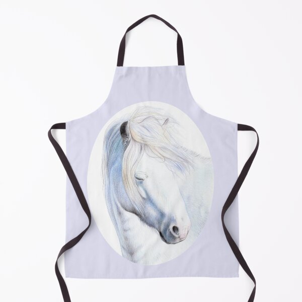 Item preview, Long Mynd Pony Pencil Drawing (lavender) designed and sold by SandraWarmerdam.