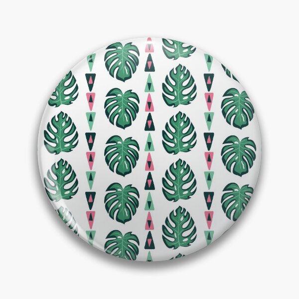 Item preview, Hawaiian Tropical Rainforest Horizontal Stripes Monstera Leaves Pattern designed and sold by Cre8iveLady.