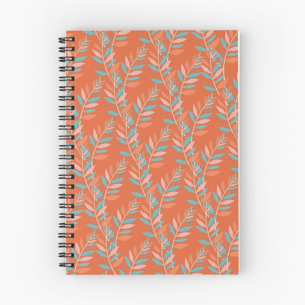 Item preview, Red orange blue pink leaves pattern designed and sold by fowons.