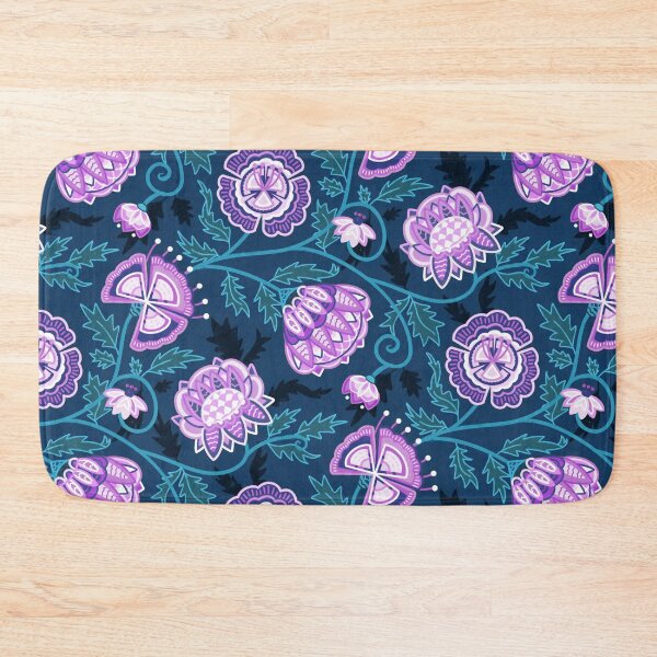 Item preview, Modern Indian Chintz - Purple & Blue designed and sold by TigaTiga.