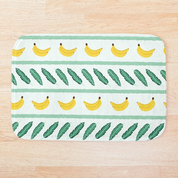 Item preview, Hawaiian Tropical Bananas Horizontal Stripes Pattern designed and sold by Cre8iveLady.