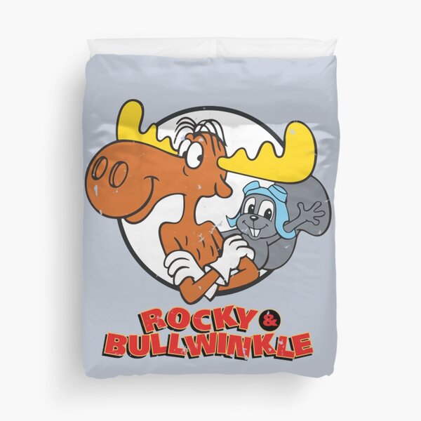 Rocky And Bullwinkle Duvet Cover