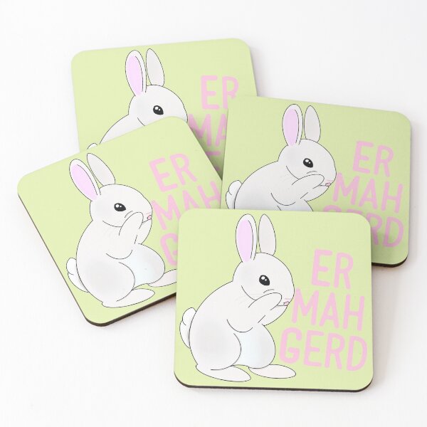 Item preview, Ermahgerd Bunny | Shocked White Bunny Rabbit | Bunny Surprise designed and sold by juliuhhh.