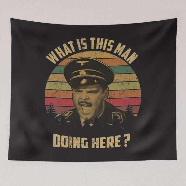 Item preview, What is This Man Doing Here Vintage Retro designed and sold by UncomonTee.