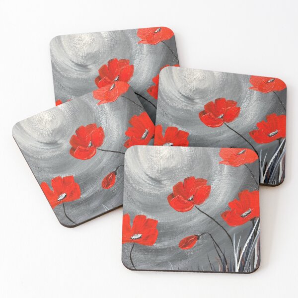 Item preview, Red Poppies designed and sold by Rivvyarts.