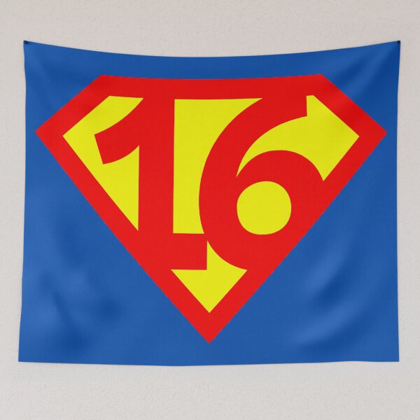 Item preview, Super Number 16 | 1 a 100 supernúmeros designed and sold by Red Sparkle.