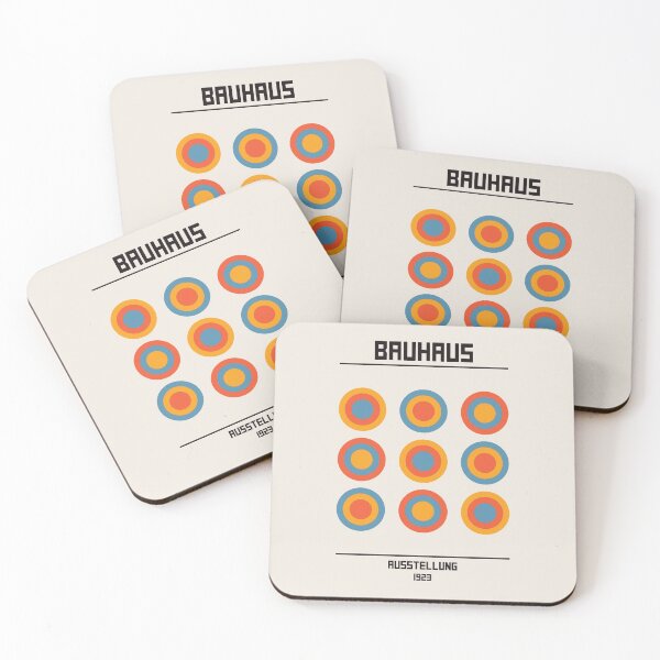 Item preview, Bauhaus Exhibition, Bauhaus Wall Art 3 colors 1, Bauhaus Exhibition Print designed and sold by re-make-.