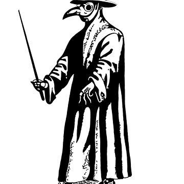 Vorschaubild zum Design Pestarzt - Dr. Beak - Schwarzer Tod - Blackline von Braindeadbert