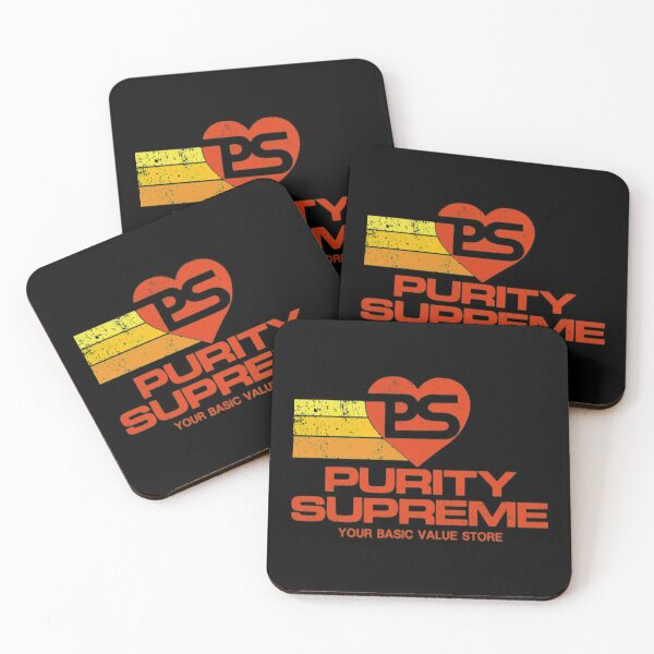 Purity Supreme T-ShirtPurity Supreme - Color Logo w Stripes Coasters (Set of 4)