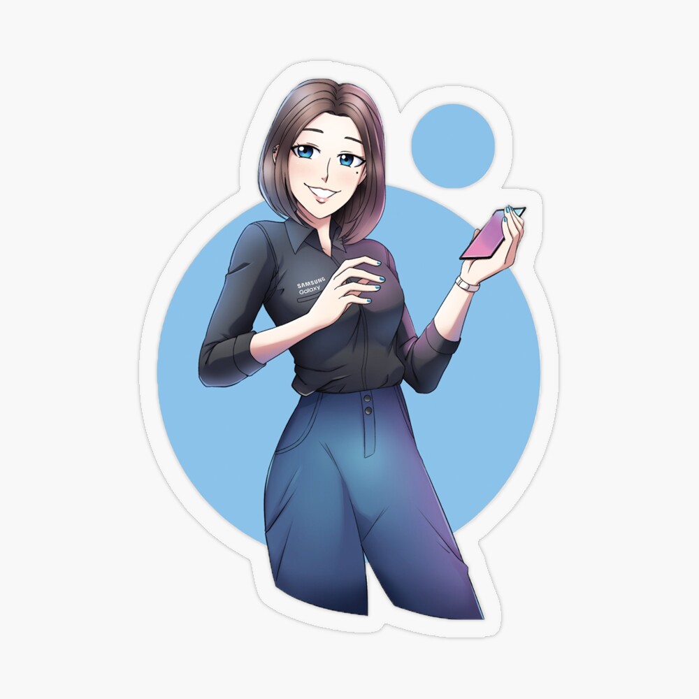 Samsung virtual assistant Sam fanart | Sticker