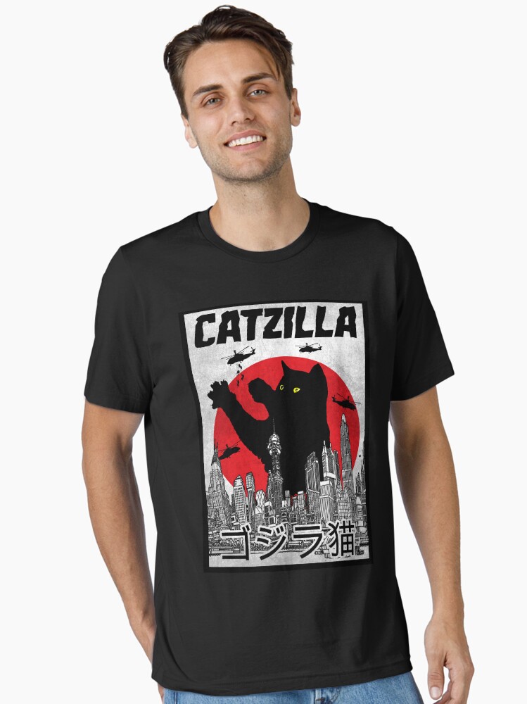 Thumbnail 1 of 7, Essential T-Shirt, Catzilla designed and sold by Le-Freak.