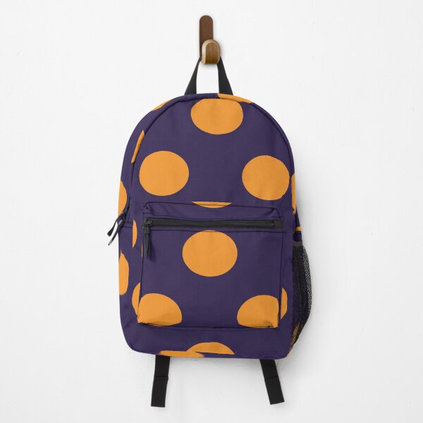 Item preview, Large ORANGE and NAVY BLUE POLKA DOTS designed and sold by RachelMacht.