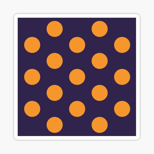 Item preview, Large ORANGE and NAVY BLUE POLKA DOTS designed and sold by RachelMacht.