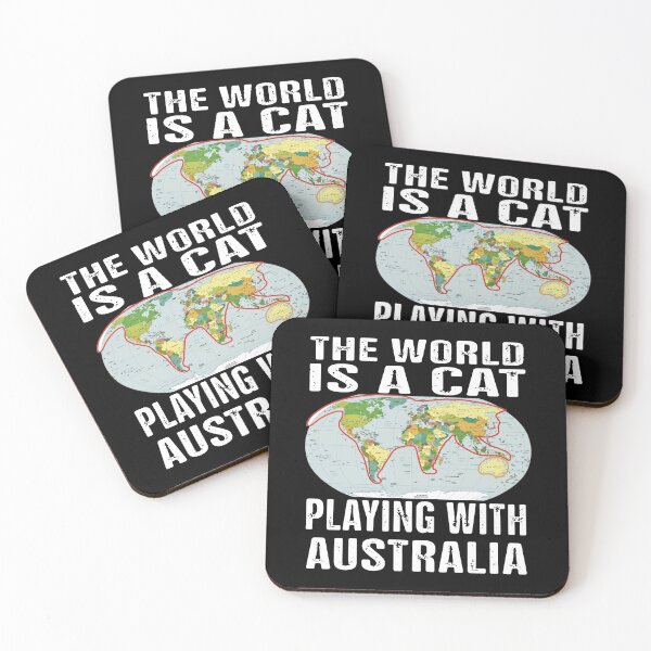 Item preview, A Cat Playing With Australia designed and sold by UncomonTee.