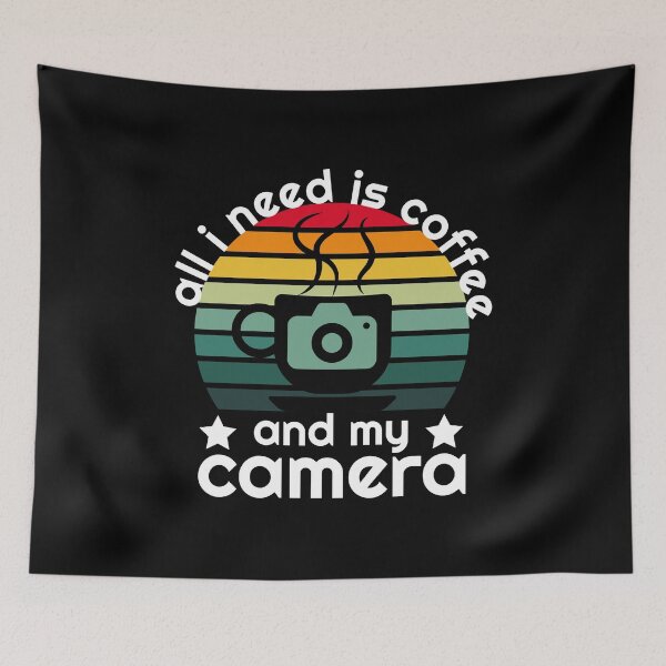 Item preview, All I Need Is Coffee And My Camera designed and sold by SHOPBLOB.