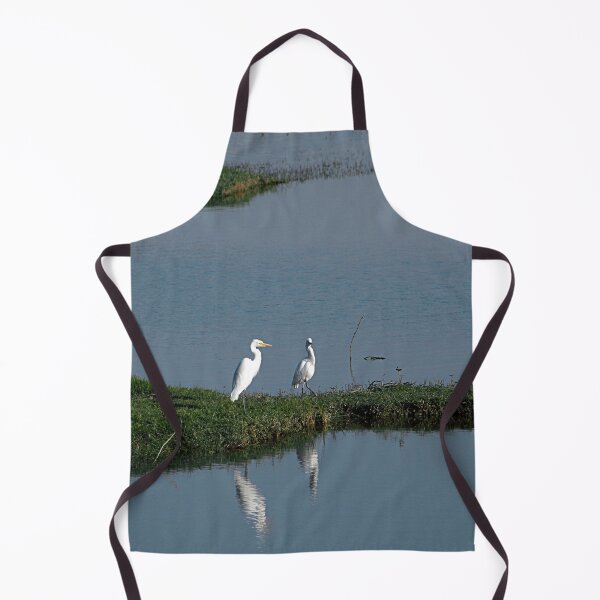 Item preview, River Bank White Egrets Wader Birds designed and sold by worldways.