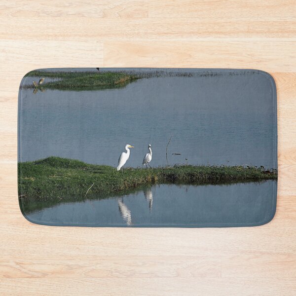 Item preview, River Bank White Egrets Wader Birds  designed and sold by worldways.