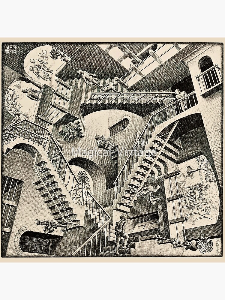 M C Escher Relativity Premium Matte Vertical Poster