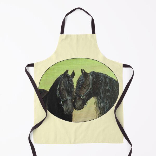 Item preview, Black Friesian Horses (yellow) designed and sold by SandraWarmerdam.
