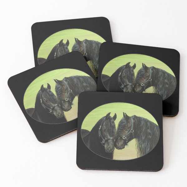 Item preview, Black Friesian Horses (black) designed and sold by SandraWarmerdam.