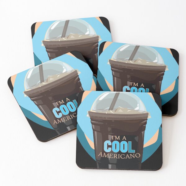 Item preview, I am a Cool Americano - Iced Coffee Illustration designed and sold by mLoyal.