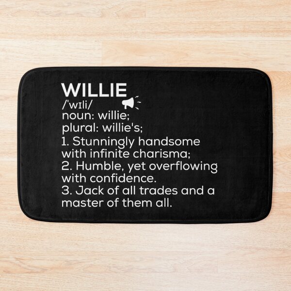 Item preview, Willie Name Definition designed and sold by Teelogic.