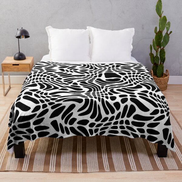 Item preview, Black And White  Odd Shapes Hand Drawn Pattern designed and sold by artsandsoul.