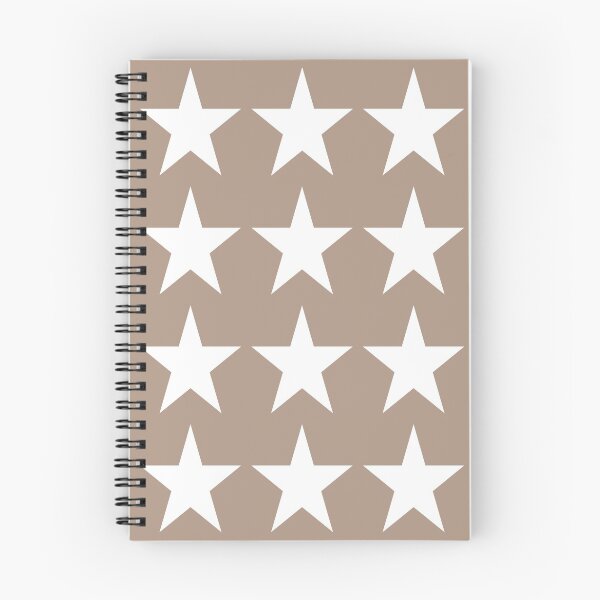 Item preview, Large WHITE and WARM TAUPE STARS  designed and sold by RachelMacht.