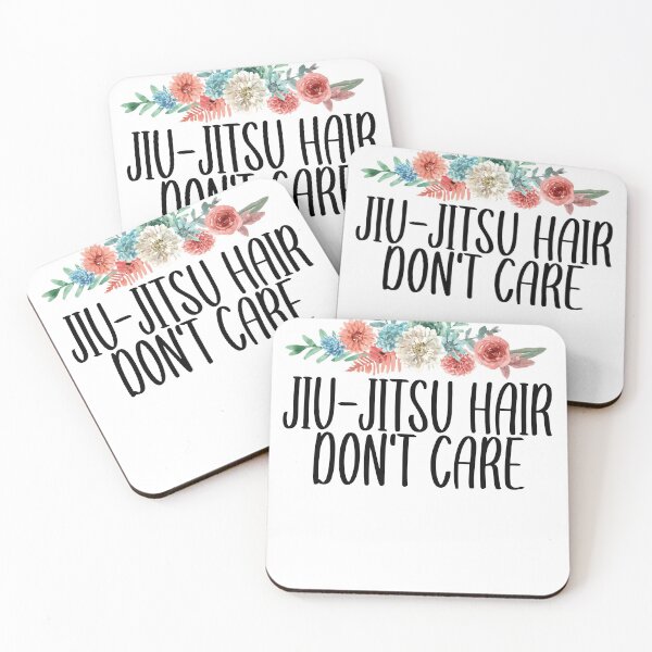 Artikelvorschau, Jiu-Jitsu Hair Don't Care / Süßes brasilianisches Jiu Jitsu Geschenkidee / Lustige Hmurder Yoga Sprüche / Geschenk für Frauen Blumenmuster entworfen und verkauft von Chamssou.