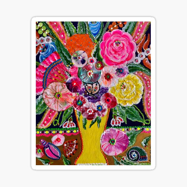 “Blushing blooms” Sticker