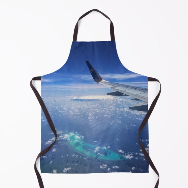 Item preview, Airplane wing fly over tropical island. designed and sold by ExploreYK.