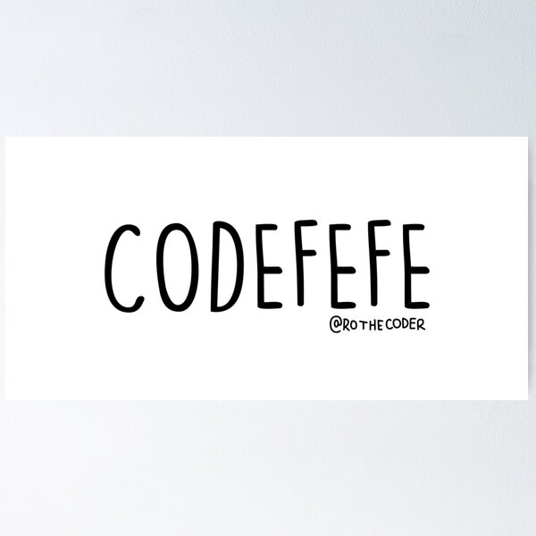 Artikel-Vorschau von CODEFEFE-TEXT, designt und verkauft von rothecoderSHOP.