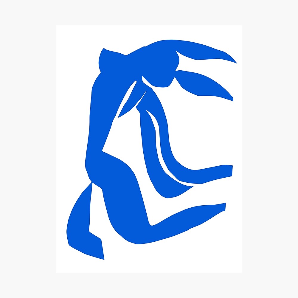 Henri Matisse Print | Blue Nude Poster | The Hair in the Wind | Matisse The  Cut outs | French Wall Art