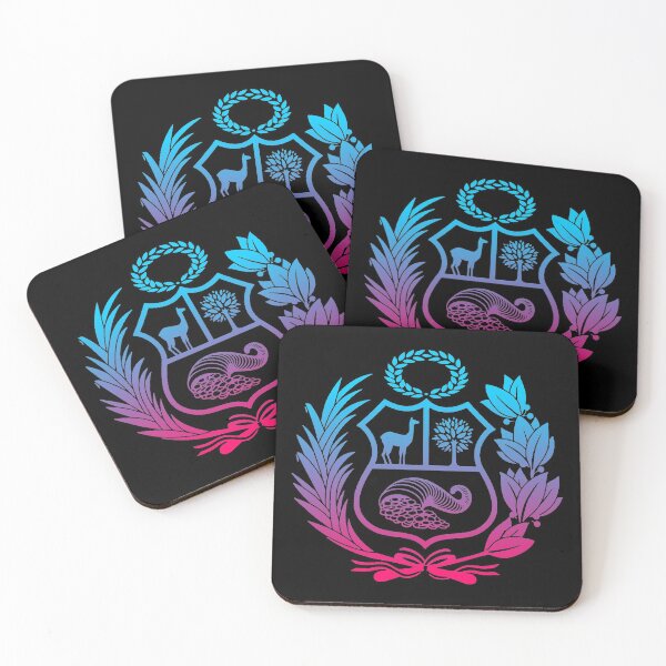 Item preview, Shield Peru celeste-fuchsia designed and sold by Betuzo.