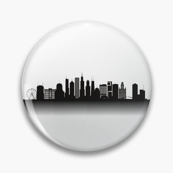 Item preview, Chicago skyline designed and sold by The Agreeable Raven.