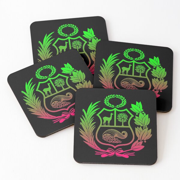 Item preview, Shield Peru green-fuchsia designed and sold by Betuzo.