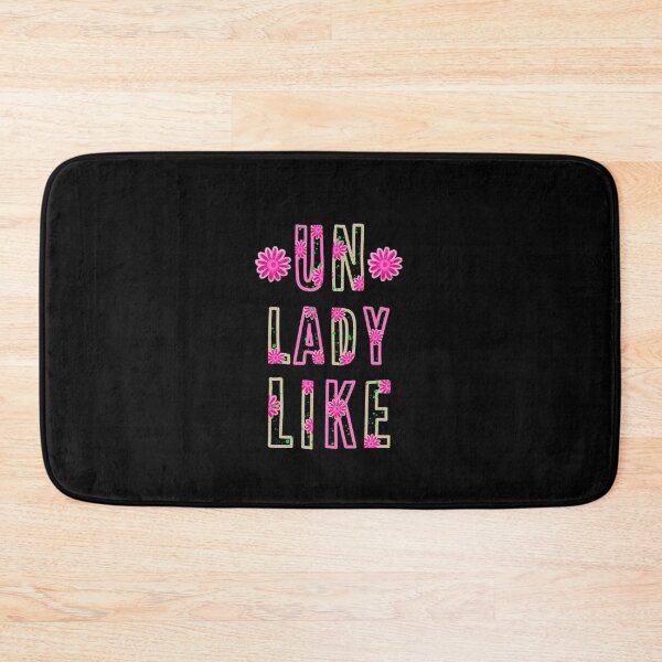 Item preview, Unlady Like Funny Quote - Pink Florals designed and sold by Squarebird.